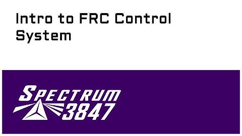 Intro to FRC Control System 2025