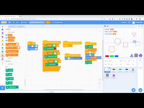 Programming using MIT Scratch : Simple Apps : Draw Shapes with Color