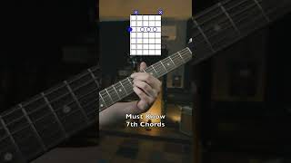 Must Know 7th Chord Shapes 🎸 #guitarlesson #guitarchords