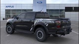 New Ford Ranger Raptor 4x4 Black​ Color 2024 Review Interior and Exterior