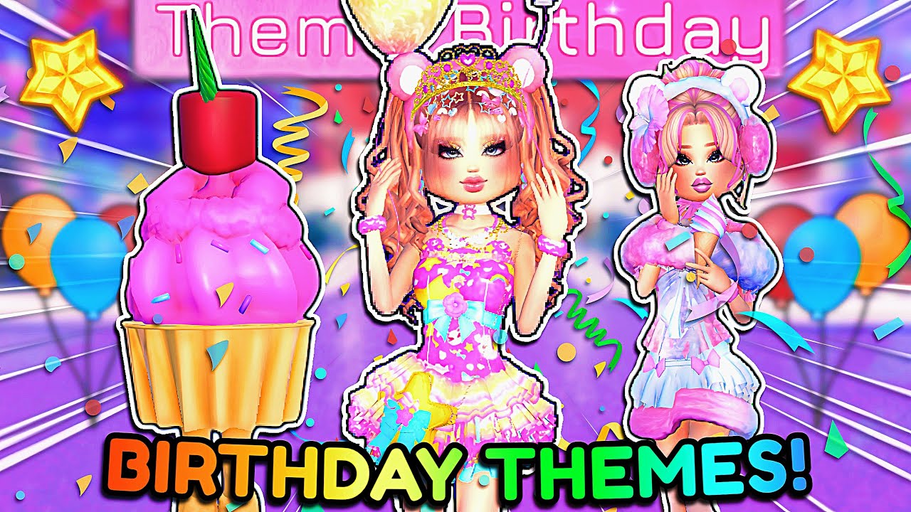 ONLY Buying BIRTHDAY THEMES For My BIRTHDAY In DRESS TO IMPRESS! | ROBLOX Custom Theme Challenge ONLY Buying BIRTHDAY THEMES For My BIRTHDAY In DRESS TO IMPRESS! | ROBLOX Custom Theme Challenge