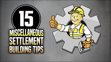 15 Miscellaneous Settlement Building Tips 👷 Fallout 4 No Mods Shop Class