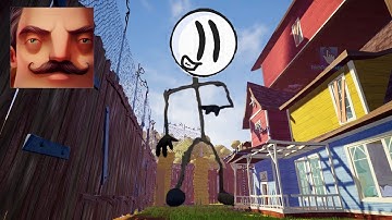 Hello Neighbor - My New Neighbor Big Henry Stickman Act 2 Door Gameplay Walkthrough