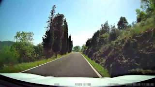 Just a normal panoramic street in Tuscany (Italy) Dashcam HD