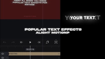 10+ ae Inspired Text Effects In Alight Motion( + preset )