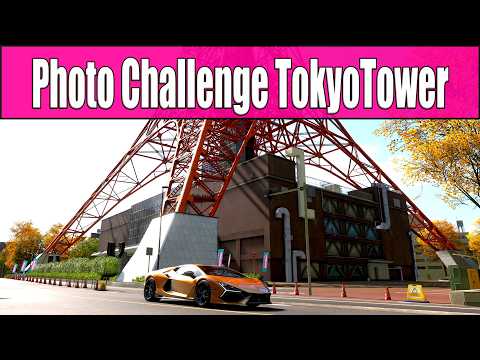 Forza Horizon 6 Photo Challenge TokyoTower - Take a photo at the