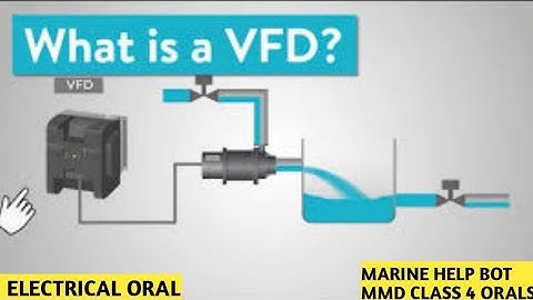WHAT IS VFD (VARIABLE FREQUENCY DRIVE) | ELECTRICAL ORALS | MMD CLASS 4