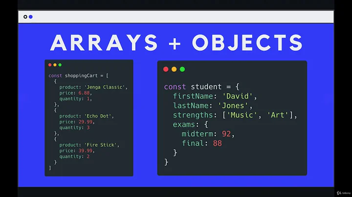 Objects: Nested Arrays & Objects--The Modern JavaScript Bootcamp