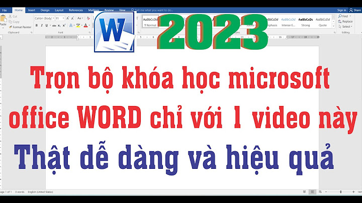 Bài tập word 2010 từ cơ bản đến nâng cao năm 2024