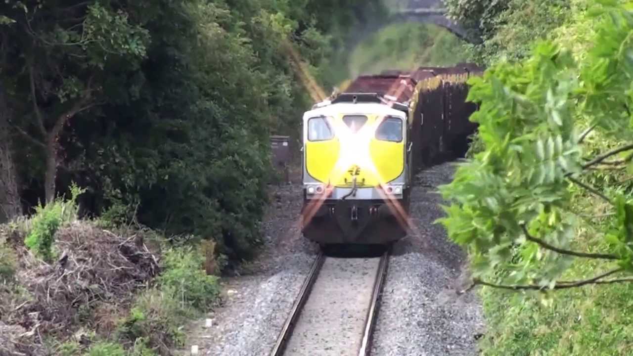 074 on laden timber @ Maddoxtown bridge, Kilkenny (12-8-2013)