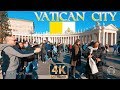 Walking Tour in Vatican City Rome Italy 4K (3D Binaural City Sounds)