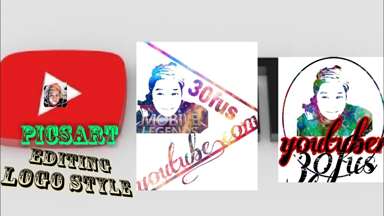 TUTORIAL EDITING FACE LOGO DESIGN/HOW TO MAKE LOGO IN PICSART /