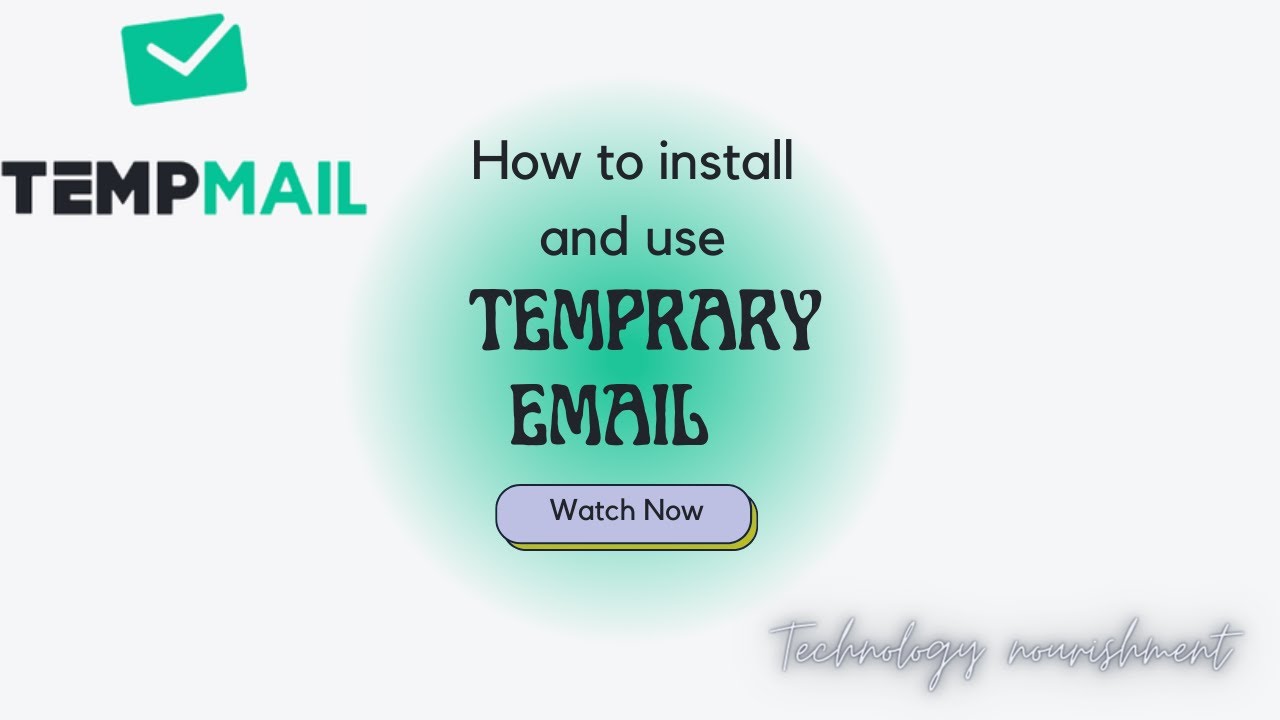 How to use temporary email / Instant email / Disposable email. - YouTube