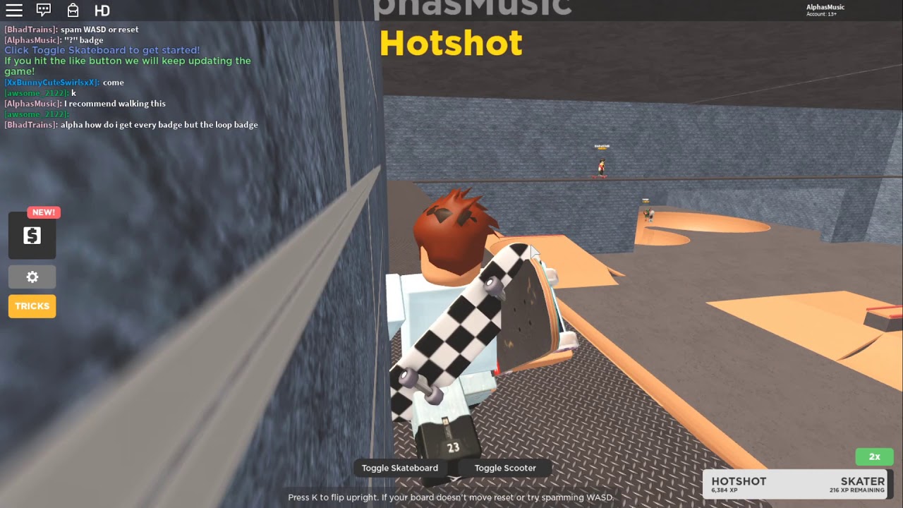 Roblox Skate Park Location Of All Hidden Badges Youtube - roblox game skating