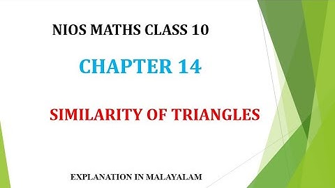 NIOS MATHS CLASS 10 CHAPTER 14