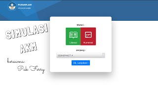 Tutorial Simulasi Akm asesmen Kompetensi Minimum Untuk Sdmi