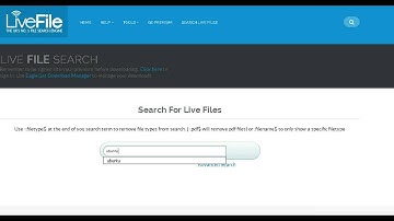 LiveFile: Search and Download Files