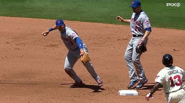 NYM@ATL: Cabrera turns inning-ending double play