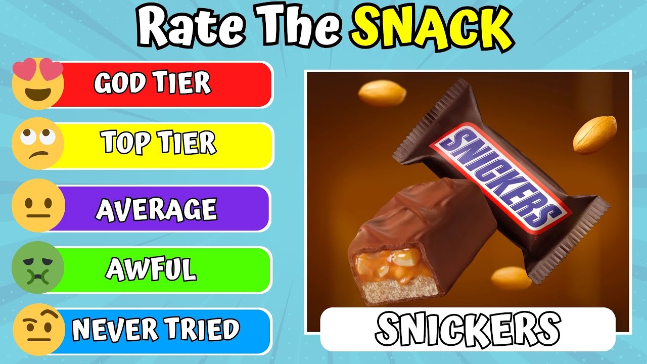 Rate Your Favorite Snack Tier List Snack Quiz YouTube rate-your-favorite-snack-tier-list-snack-quiz-youtube