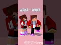 JJ and JJ Sister Waka-Waka Challenge 😆🕺- MAIZEN Minecraft Animation #shorts