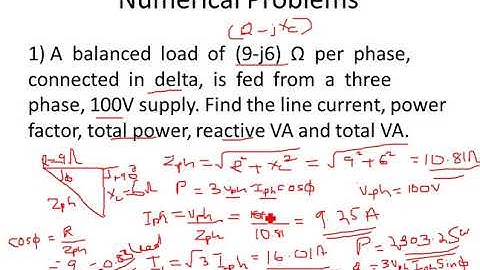 THREE PHASE STAR AND DELTA CONNECTED SYSTEM - NUMERICAL PROBLEMS