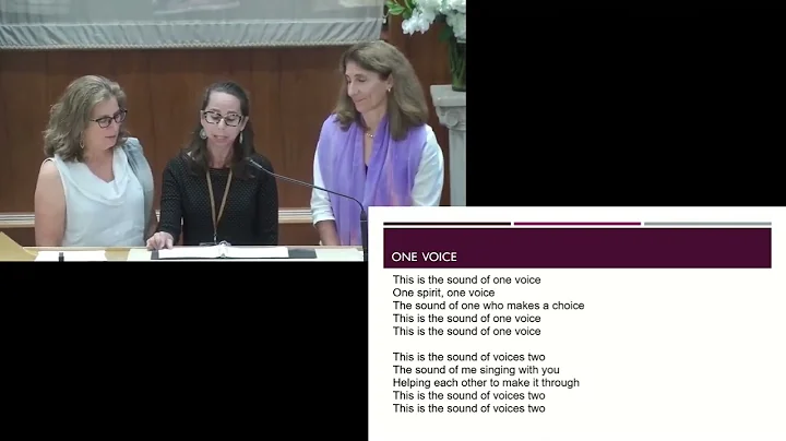 "One Voice" Sung by Rebecca Raus, Susan Forte, and...