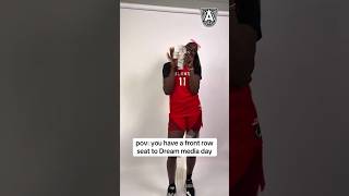 🤑 Media Day for Atlanta Dream | WNBA women's basketball #shorts #short Madina Okot Te-Hina Paopao
