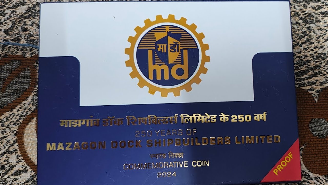 250 Years of Mazagon Dock Shipbuilders Limited | 250 Rupees Coin | Proof Set | Mumbai Mint | India