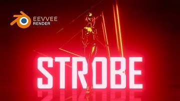 Strobe flash lights animation scene for Blender (eevvee render)