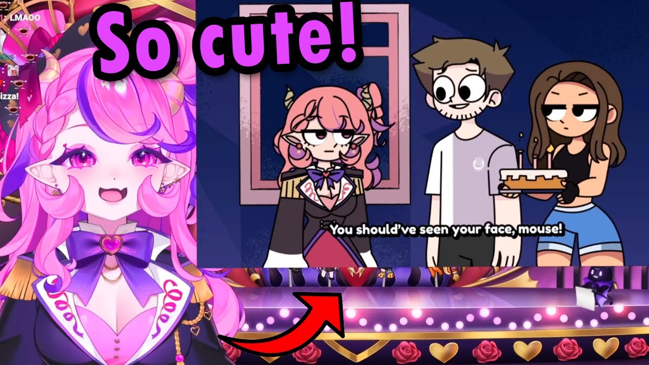 Ironmouse отреагировала на милую анимацию ко дню рождения от своих модераторов.