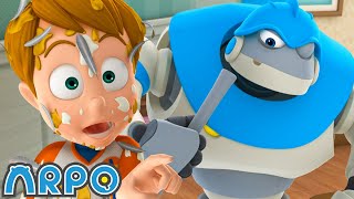 april fools prank wars joey vs arpo robot funny cartoons