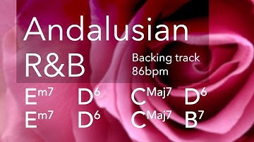Andalusian R&B, backing track for guitar, E minor, 86bpm. Play along & have fun!