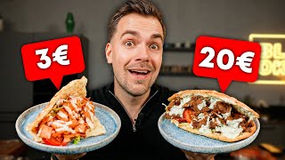 Ich habe Döner TEUER und GÜNSTIG zubereitet 🤤🥙