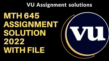 MTH645 Assignment 1 Solution 2022 | ART Tech