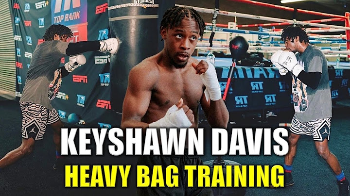 Keyshawn Davis Heavy Bag Training