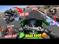 Chapri rider wants to race with zx10r  road rage zx10r vs chapri boys