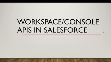 Workspace/Lightning Console API to manage console Apps | Lightning Web Components | Salesforce
