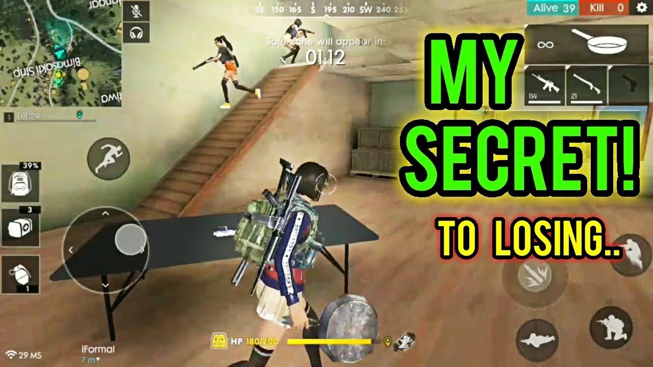 THE SECRET TO MY GAMES - Free Fire Battlegrounds - YouTube