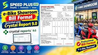 Speed Plus ERP Software Crystal Report use Customization Bill Format screenshot 1