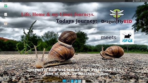 DragonFly BSD 6.0 Xfce4 Desktop Environment Start-to-Finish