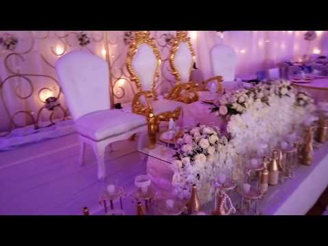 Uganda High table Decor Setup Video by Jamelia Decorations at Royal Suites Bugolobi -PART 7
