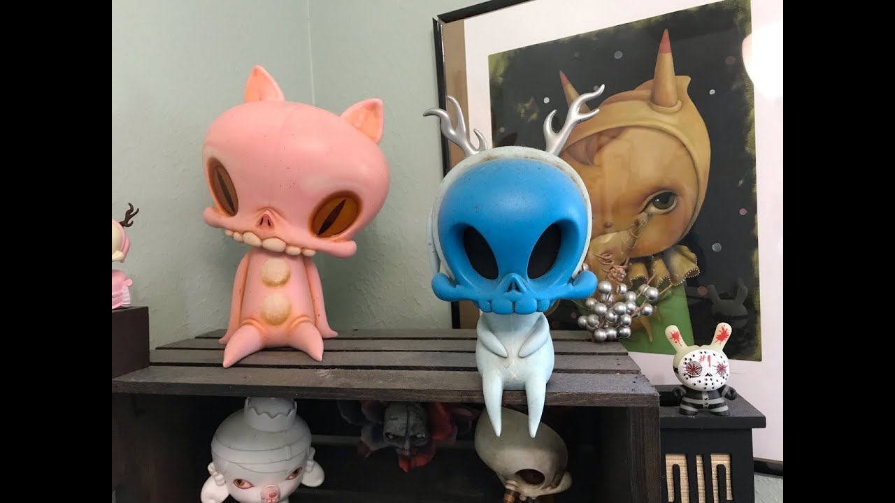 kawaii emoticons Strangerfactory Winter Salon V. Kathie Olivas- Blue Jackalope Trickster