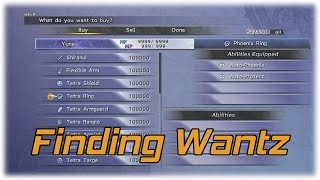Final Fantasy X HD: Finding Wantz! (Gear with 4 Empty Slots)