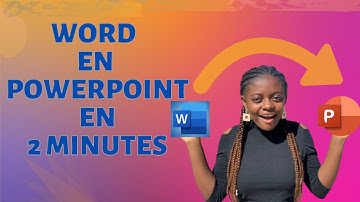 WORD EN POWERPOINT COMMENT LE CONVERTIR GRATUITEMENT? (2023)