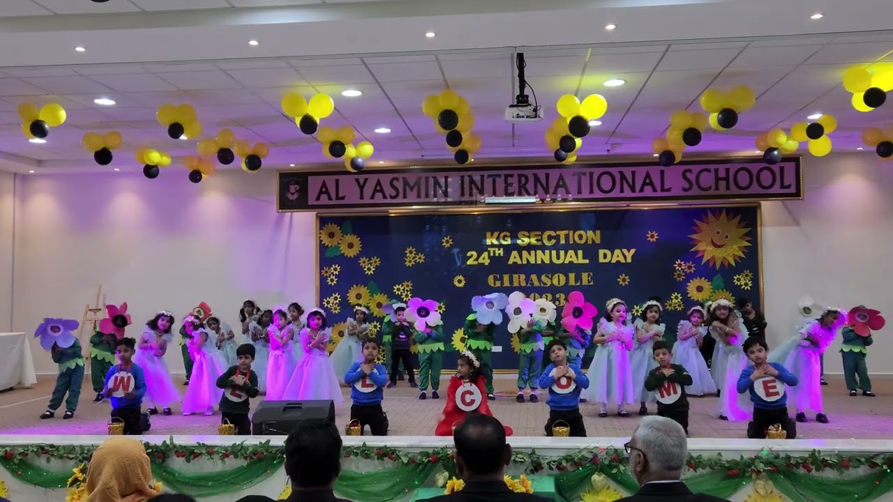 Al Yasmin School Annual day KG section Welcome Dance 2023