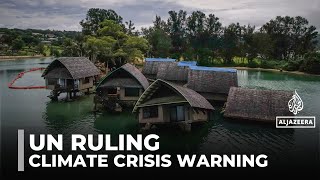 Information In landmark opinion, UN court says climate change an ‘existential threat’ Update