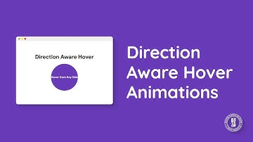 Direction Aware Hover Animation only with HTML & CSS - Live Coding | EL Creative Media