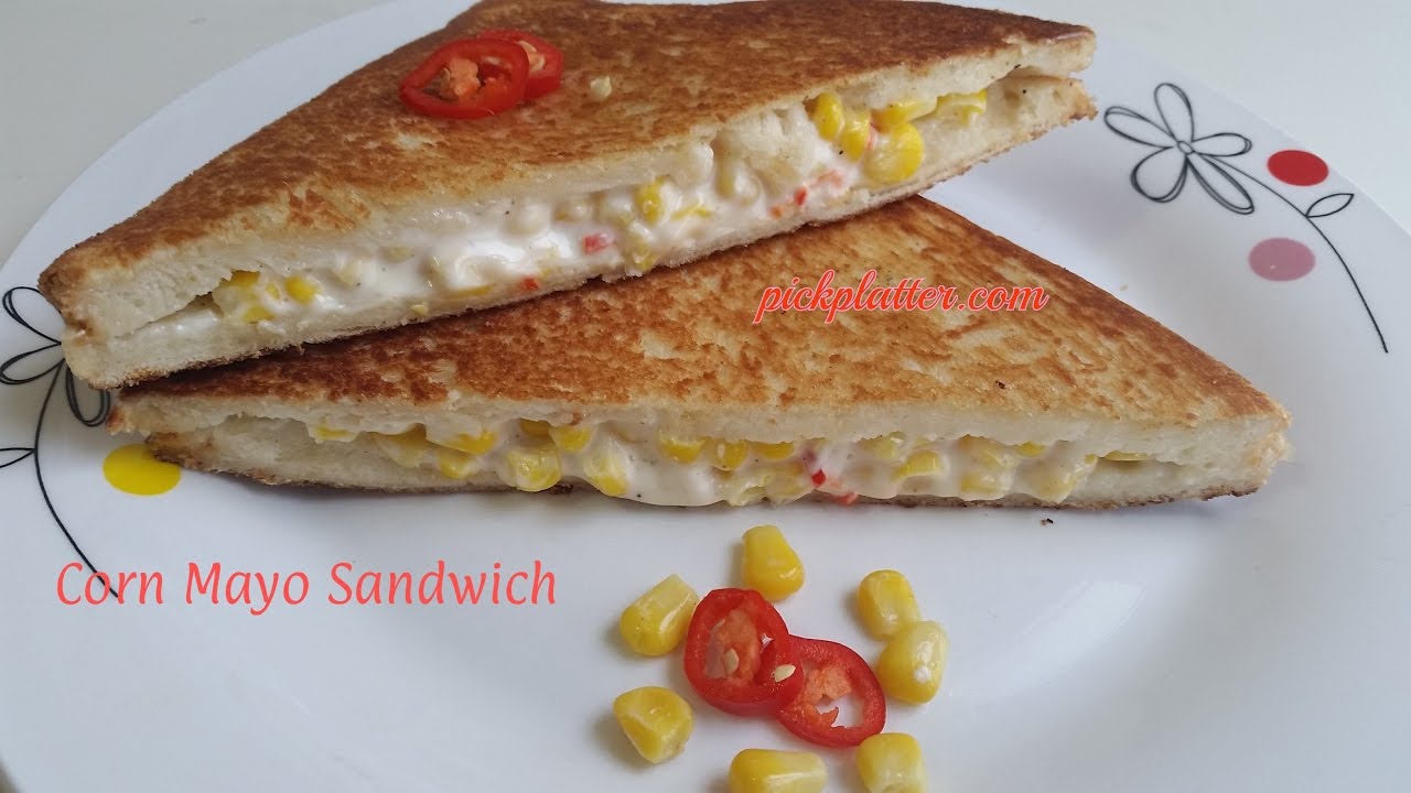 Corn Mayonnaise Sandwich Recipe YouTube