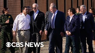 Biden visits U.S.-Mexico border ahead of meeting with Mexican, Canadian leaders