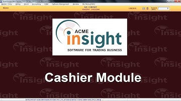 Cashier Module Part 2 In Acme Insight Software [Marathi]